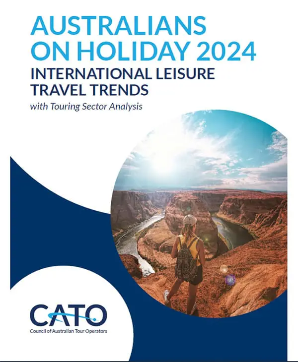 Tour de force: CATO report shows touring is steering Australia’s outbound travel boom 4 CATO Australians on Holiday Report Front Cover