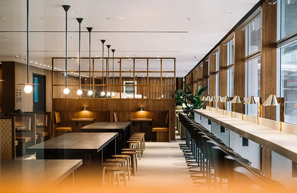 First look: Cathay Pacific reopens fan-favourite The Bridge first & business lounge at HKIA 1 Dish selection at The Bridge's Food Hall dining area.