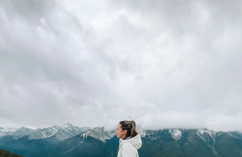Why Canada is the ultimate bang-for-your-buck international destination for Aussies in 2025: 7 agent tips inside! 12 Josie Allen (Warranambool Travel) framed by Rocky Mountains.