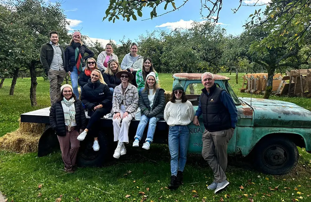 Why Canada is the ultimate bang-for-your-buck international destination for Aussies in 2025: 7 agent tips inside! 17 Radical Ambassadors at Merridale Craft Brewery in Victoria, BC.
