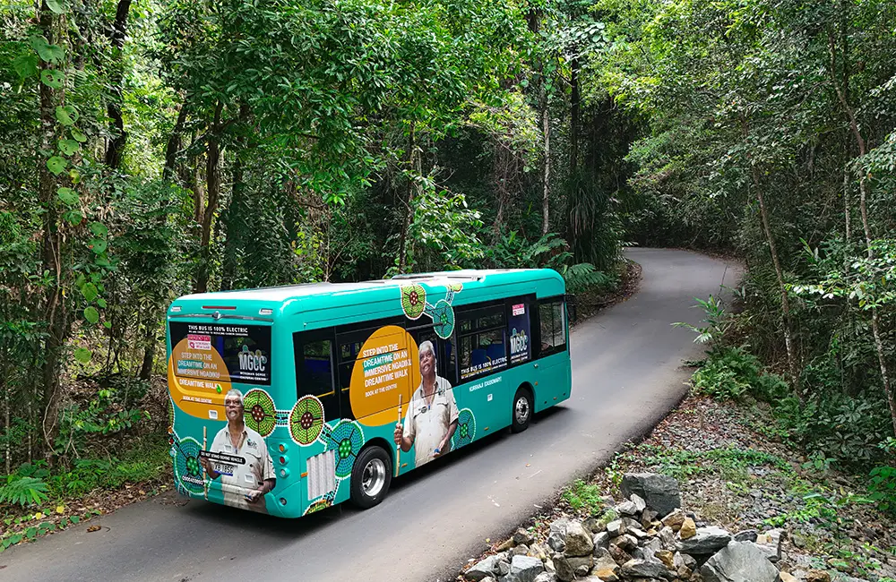 Electric First: Mossman Gorge leads with new EV buses and Microgrid Project 1 Electric First: Mossman Gorge Leads with Eco Buses and Microgrid Project, Karryon