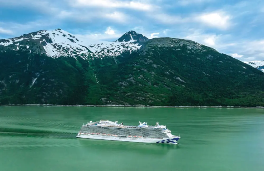 Princess Cruises' Nick Ferguson on what Aussie cruisers want & where they want to go in 2025 5 Aerial image of Discovery Princess in Skagway, Alaska.
