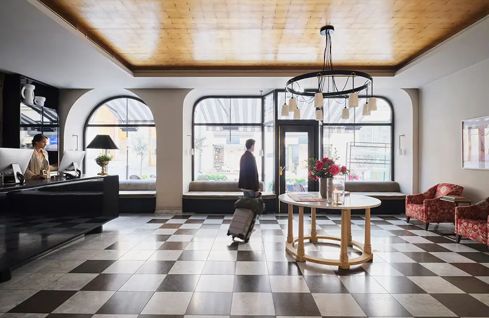 2 in 3 Aussies say rising costs are impacting travel plans – well above the global average 1 Villa Dagmar hotel lobby in Stockholm. Rising costs impact travel