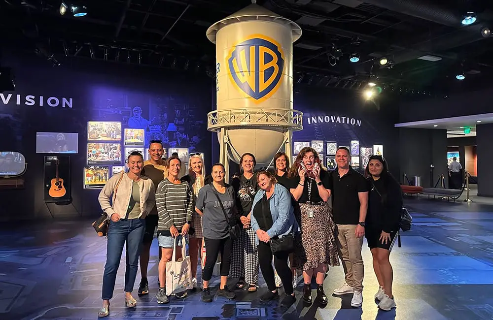 LA Tourism & Infinity Holidays launch new incentive after Aussie agents return from co-hosted fam 2 LA Tourism x Infinity Holidays famil group at Warner Bros.