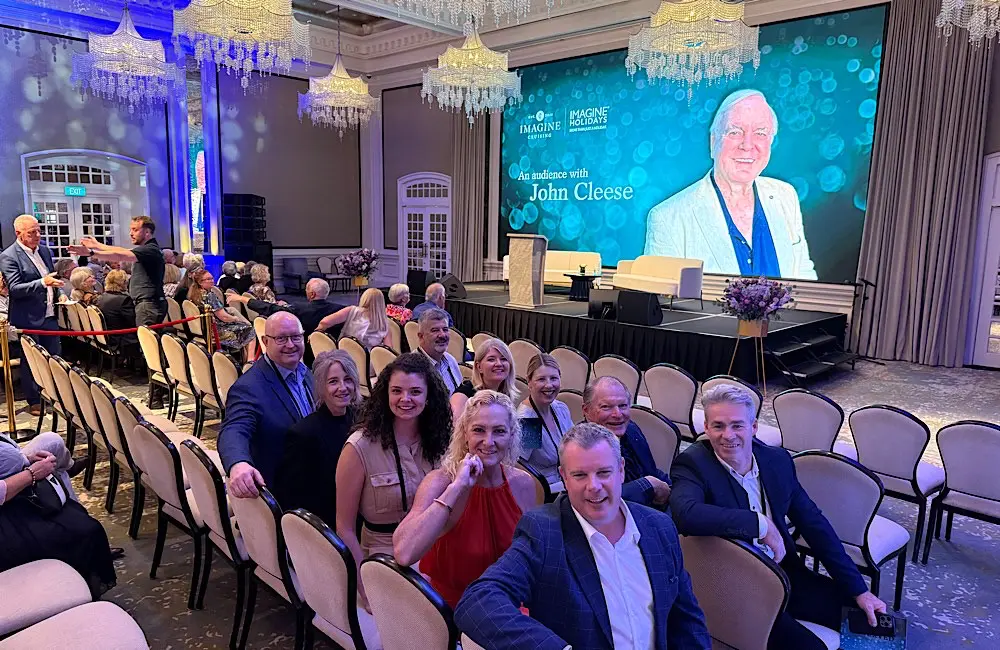 Booking bonus alert: Agents get new perks in Imagine Cruising’s rebrand 2 Imagine Cruising hosted top-performing agents at an exclusive trade event in Singapore—complete with a private audience with comedy legend John Cleese.