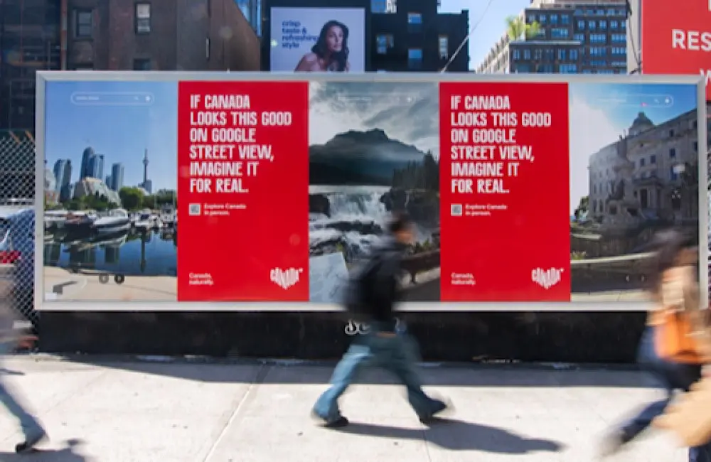 RVC2025: What if the most powerful tourism campaign said almost nothing at all? Meet Canada, naturally. 2 Same Street View. Different streets. Every image real. Every moment unstaged.