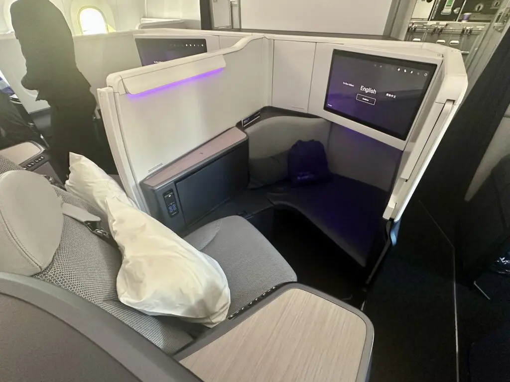 Air New Zealand's all-new Business Premier Luxe seat.