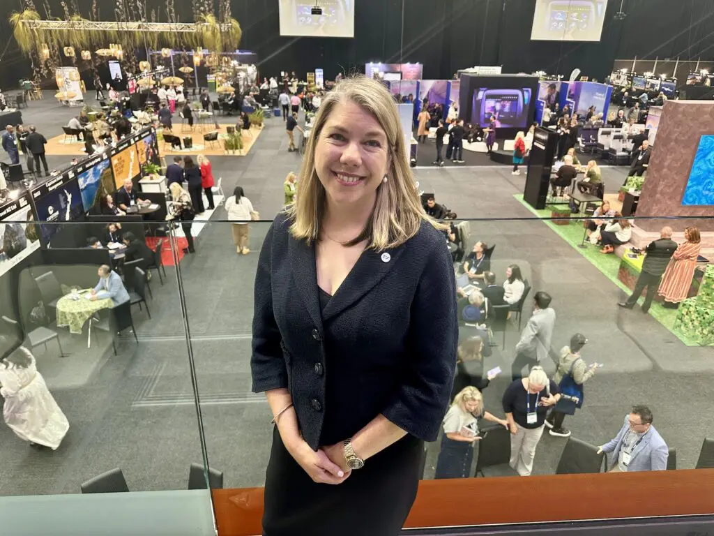 Trenz 2025: New Zealand PM throws support behind Aussie-dominated tourism sector 2 Rebecca Ingram, CEO TIA.