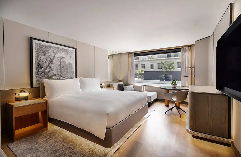 JW Marriott launches first-ever luxury New Zealand location with official opening of JW Marriott Auckland 5 Render of Terrace View King Room at JW Marriott Auckland.