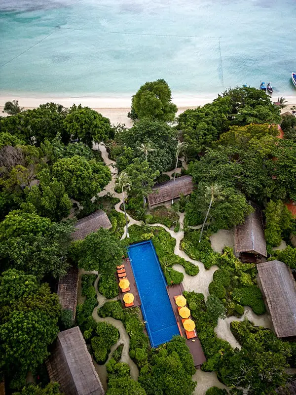 Outrigger adds to growing Thailand portfolio with prime beachfront resort on popular island 1 Aerial image of the new Outrigger Phi Phi Island Resort location.