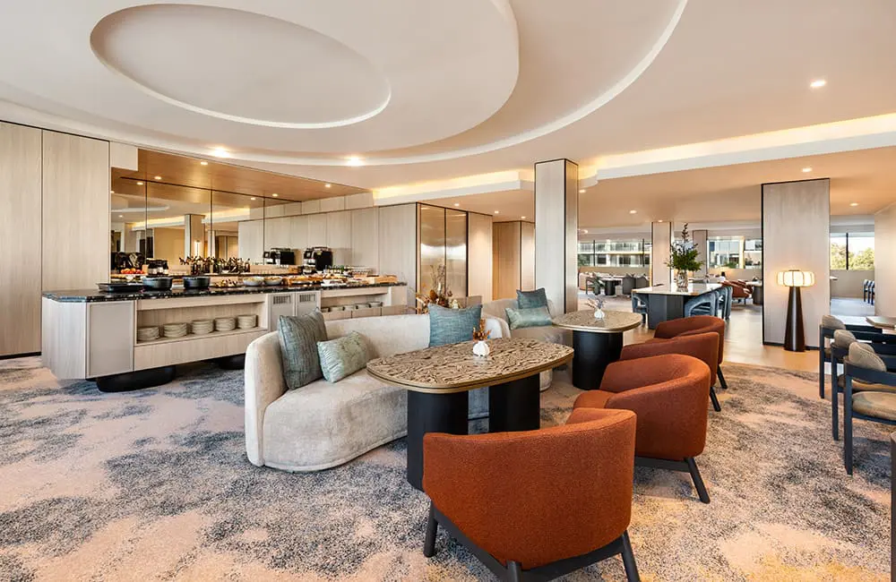Pan Pacific reveals the two-year, $50M full makeover of its largest Aussie hotel 2 Pan Pacific Club Lounge at Pan Pacific Perth