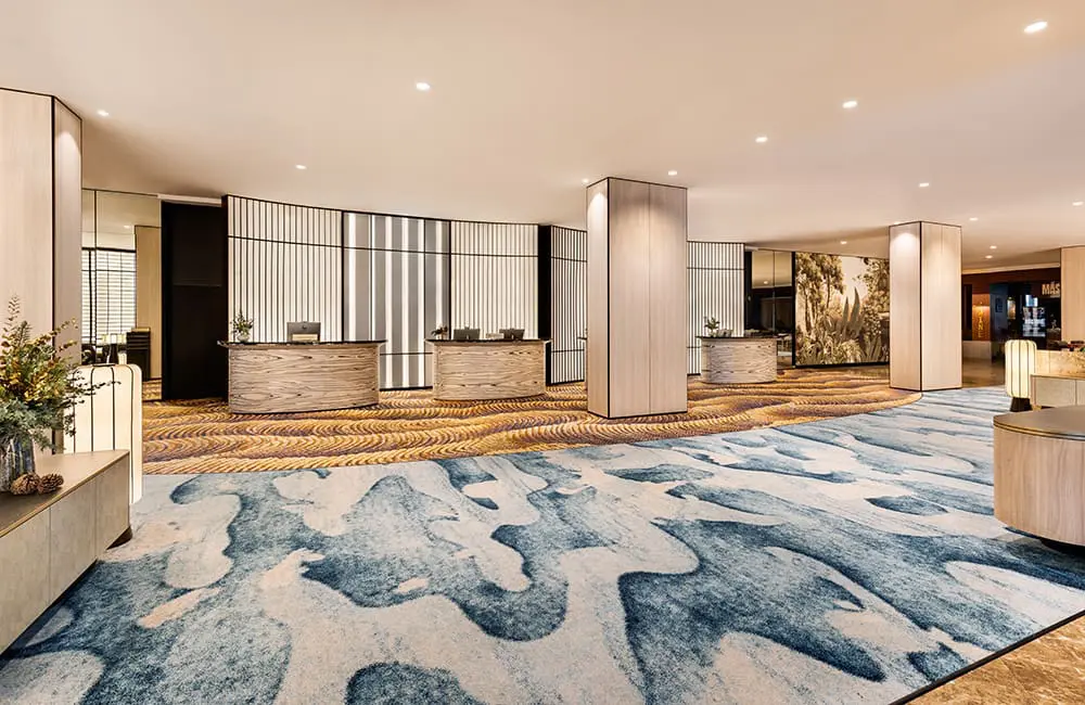 Pan Pacific reveals the two-year, $50M full makeover of its largest Aussie hotel 1 Pan Pacific Perth hotel lobby