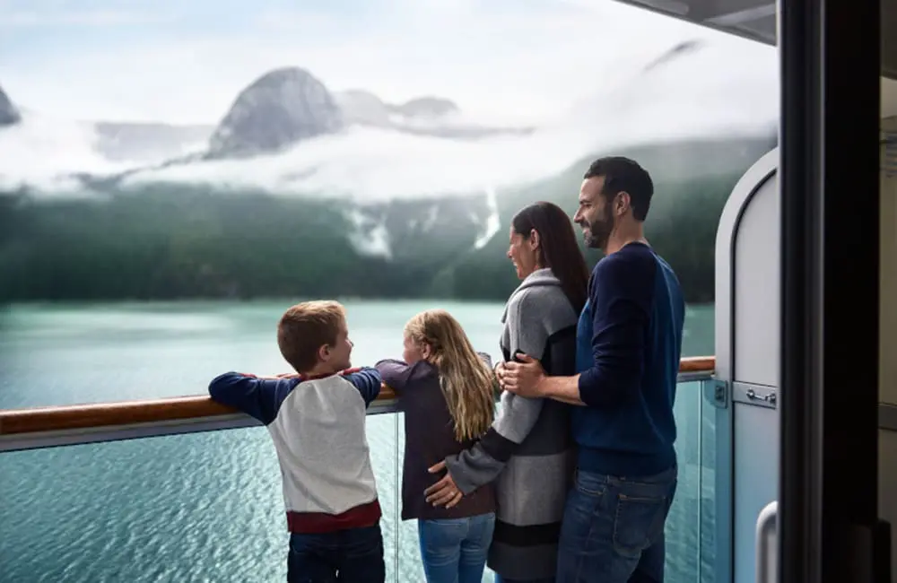 Princess Cruises' Nick Ferguson on what Aussie cruisers want & where they want to go in 2025 3 Family on deck of Princess Cruises' ship in Alaska.