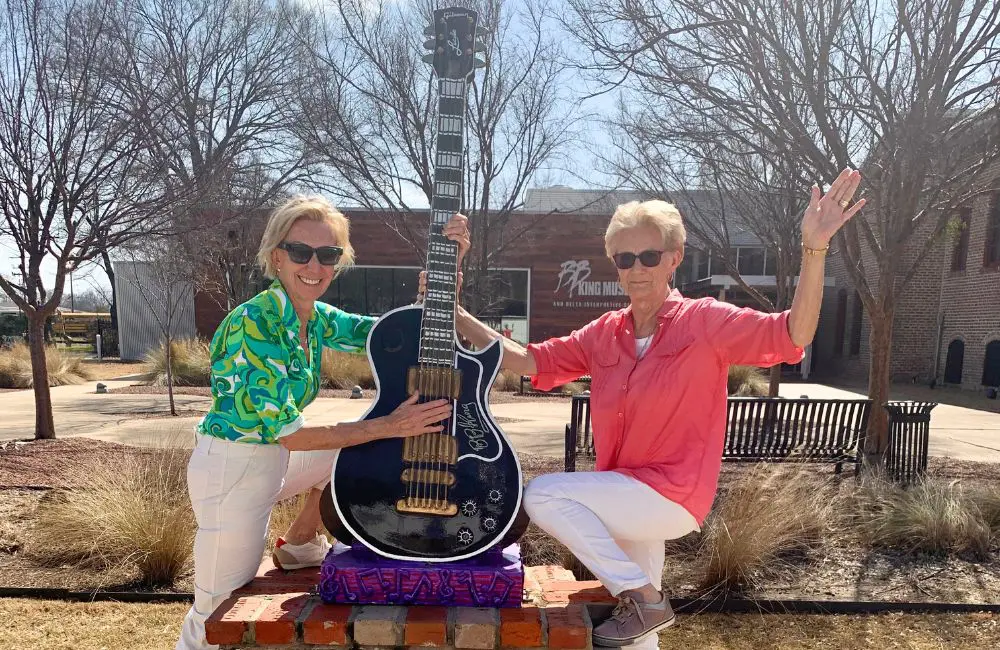 Ship review: New Orleans to Memphis on Viking Mississippi 1 Sally Macmillan (R) with cruise buddy Melanie at At B.B. King Museum