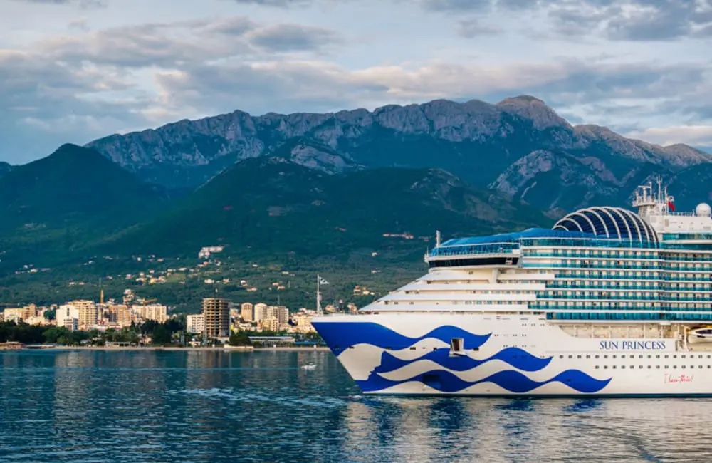 Princess Cruises' Nick Ferguson on what Aussie cruisers want & where they want to go in 2025 8 Sun Princess cruise ship in Montenegro.