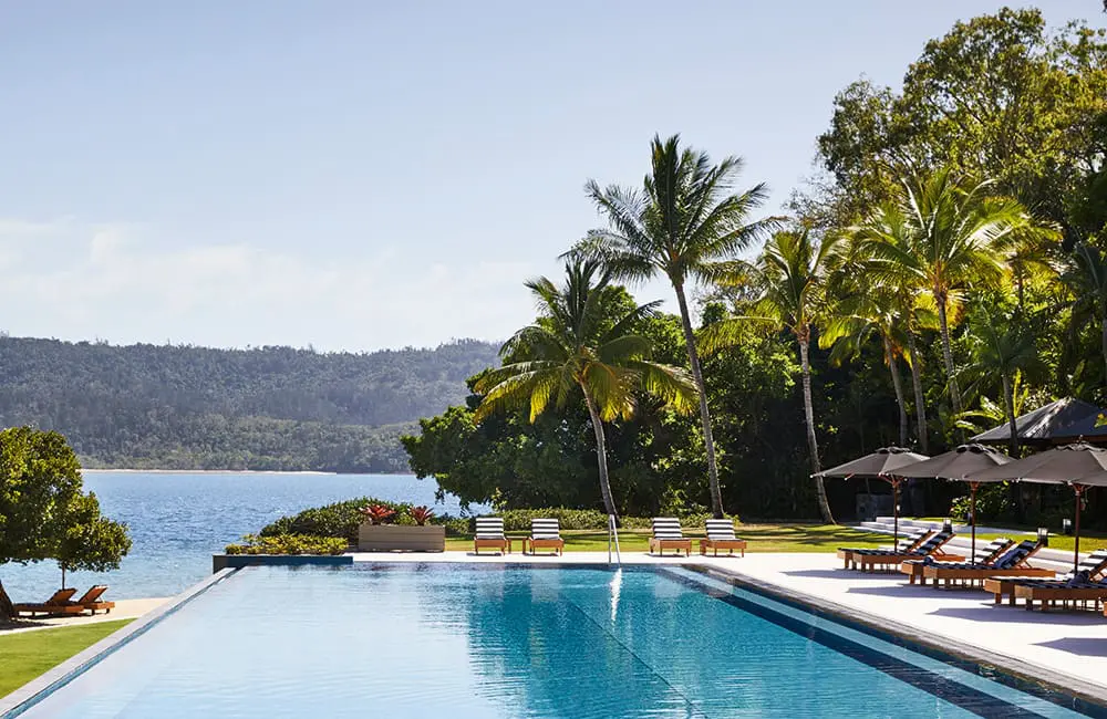 The surprising Aussie destination that brings 'White Lotus' vibes minus the price tag 2 Infinity pool at Qualia resort on Hamilton Island. The White Lotus