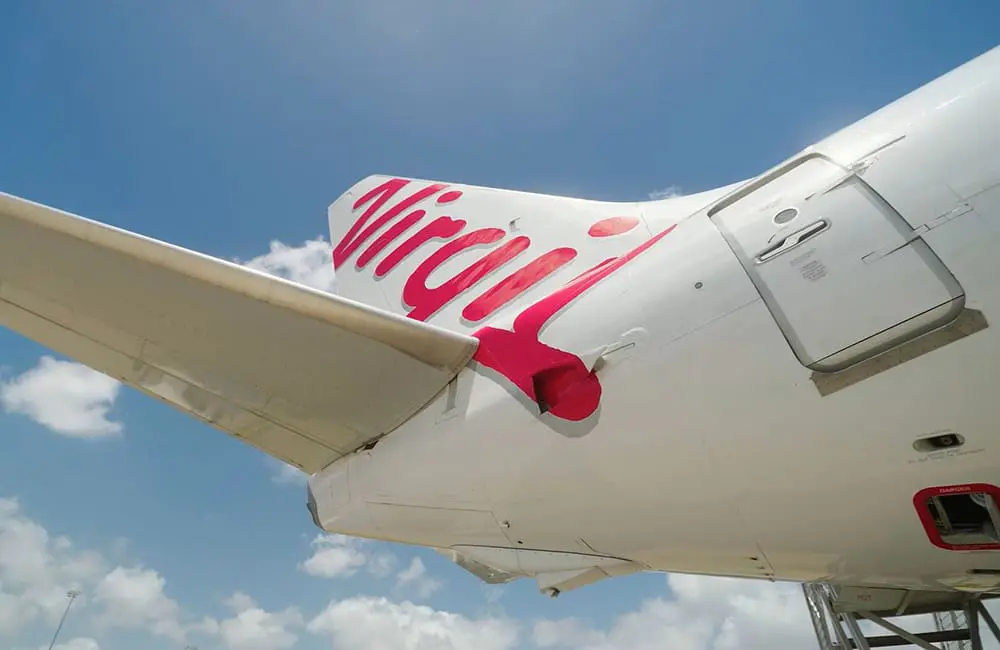 Australia’s most reliable major airline? Virgin Australia nails on-time performance yet again 1 Close-up of Virgin Australia aircraft tail