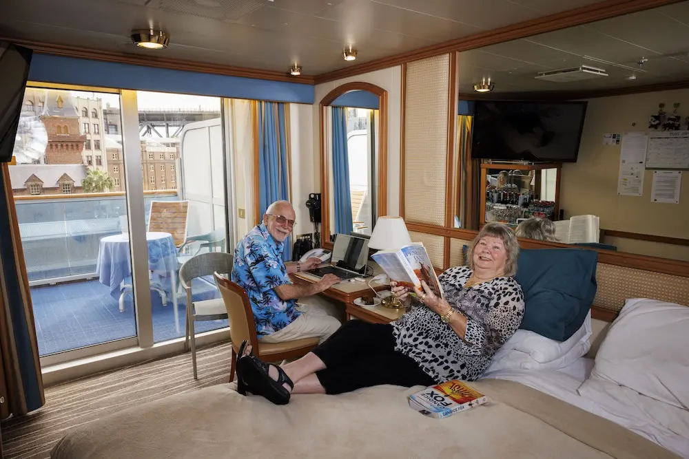 3,000+ Aussies join biggest world cruise from Australia, including couple marking 2,335 days at sea 3 20250416 CrownPrincess WorldCruisers TZM 7063
