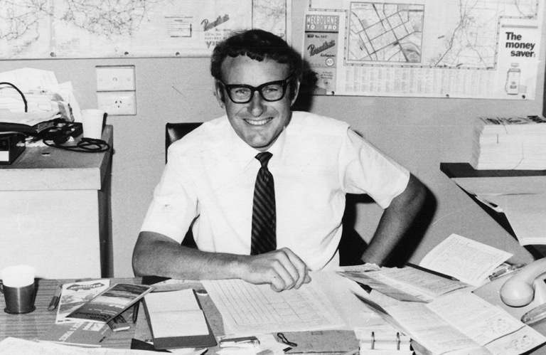 Geoff McGeary at his desk