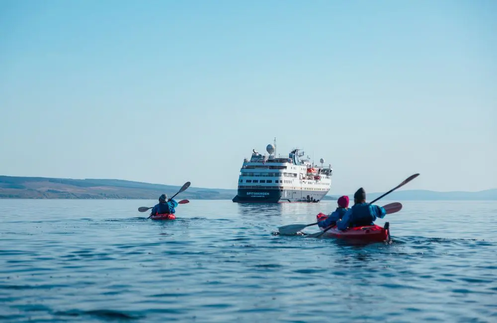 HX Expeditions completes multi-million-dollar refurb of MS Spitsbergen 3 Kayaking on a cruise on MS Spitsbergen