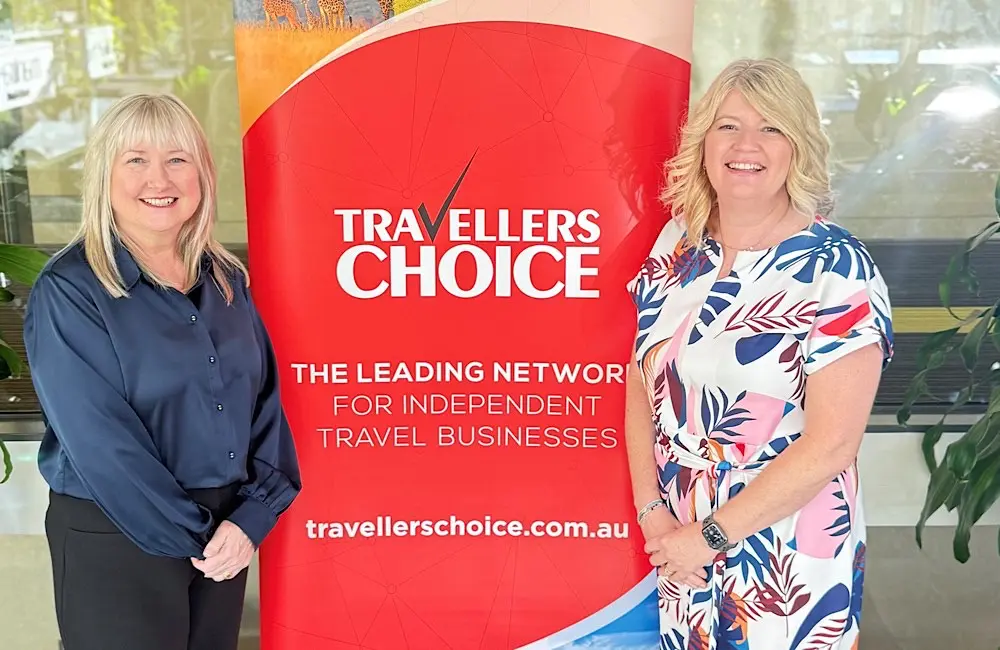 Movers + shakers: Kerrie Selby joins Travellers Choice as BDM for Queensland and Northern NSW 1 (L-R) Travellers Choice's new BDM QLD & NNSW Kerrie Selby with General Manager Sales Nicola Strudwick