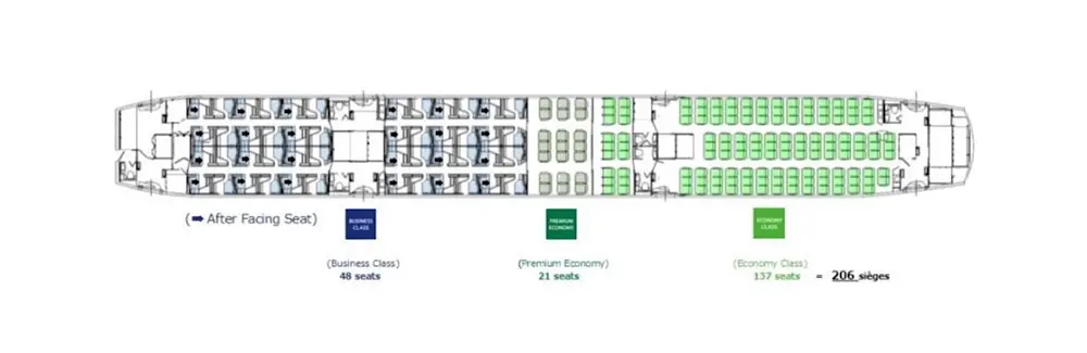 ANA reveals world's largest business seats for Aussie-bound B787s 1 Seat map of ANA's redesigned Boeing 787-9