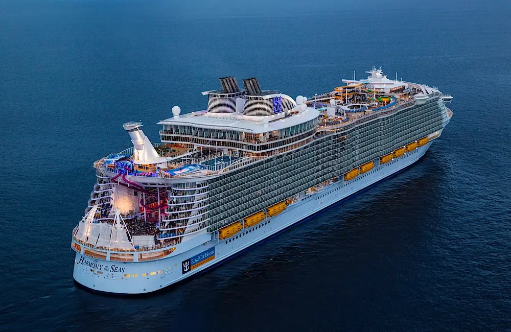 Amped up: Ovation returns to Sydney as Royal Caribbean reboots three ships for 2026 2 Ready for more: Aerial view of Harmony of the Seas, one of the ships set for major upgrades under Royal Caribbean’s 2026 Amplified program.