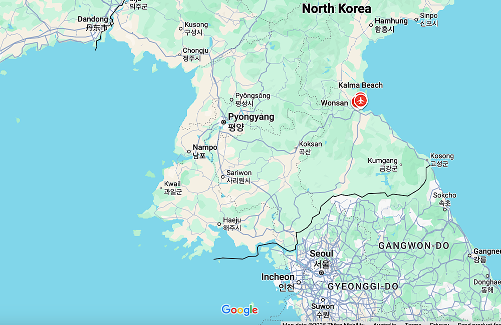 North Korea makes waves with new beach resort at ex-missile testing site 1 North Korea map