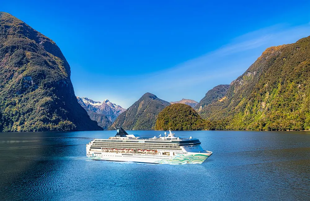 Near, far, wherever you are! Don’t miss your chance to win 1 of 2 cruises in NCL’s latest agent incentive 2 Norwegian Spirit cruise ship in Doubtful Sound, New Zealand.