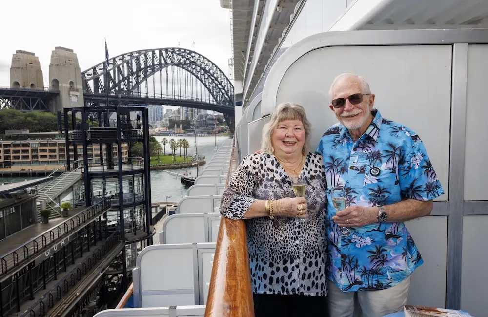 Karryon Top 10 stories of the week: Catch up on our most-wanted: Jun 13 10 Brisbane couple Marty and Jessica Ansen are part of a growing trend of older couples embarking on world cruises. Marty and Jessica boarded the Crown Princess in Brisbane on 21 November, 2024 and will diseambark this coming November. Pictured enjoying the cruising lifestyle while on a stopover in Sydney, Wednesday, 16 April, 2025. Picture: Toby Zerna Media