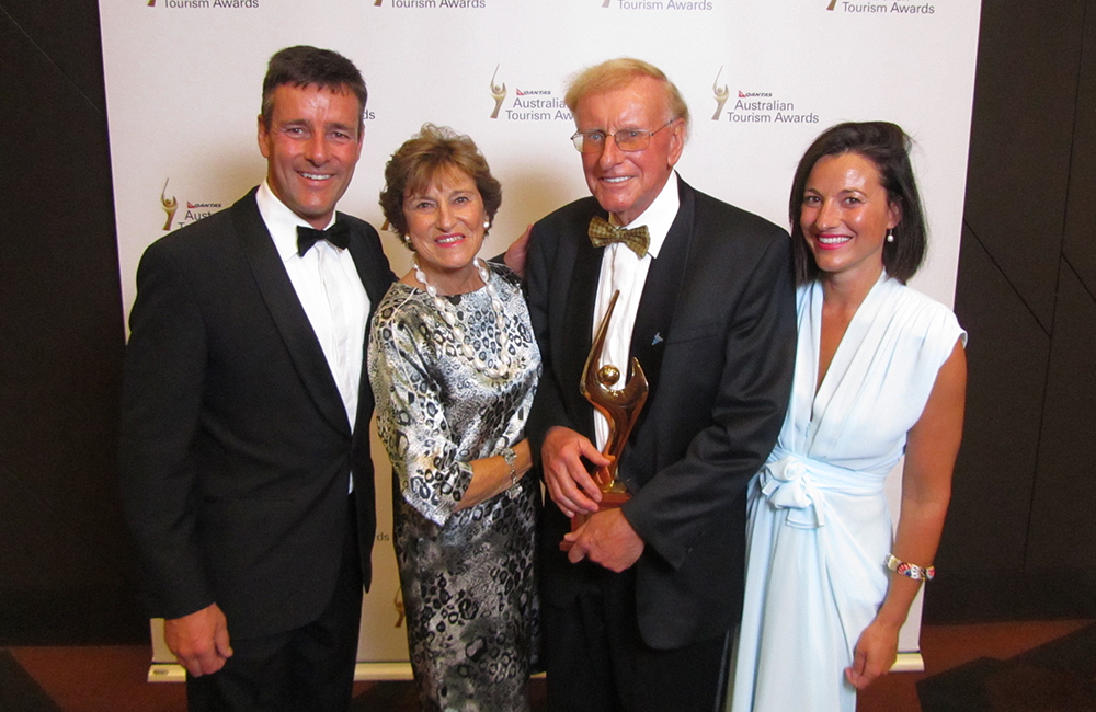 Vale Geoff McGeary OAM: Travel industry mourns APT founder 2 Robert McGeary, Anne McGeary, Geoff McGeary, Lou Tandy
