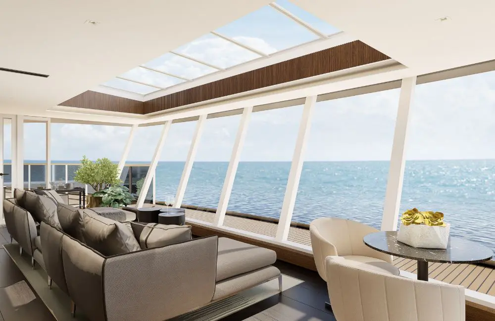 Inside Regent's largest all-inclusive, luxury cruise ship suite with floating tub and private elevator