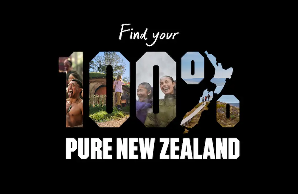 Find your 100%: Tourism New Zealand’s new global campaign targets 155M prospective visitors 1 Tourism New Zealand's new campaign initiative invites visitors to “find their 100%.