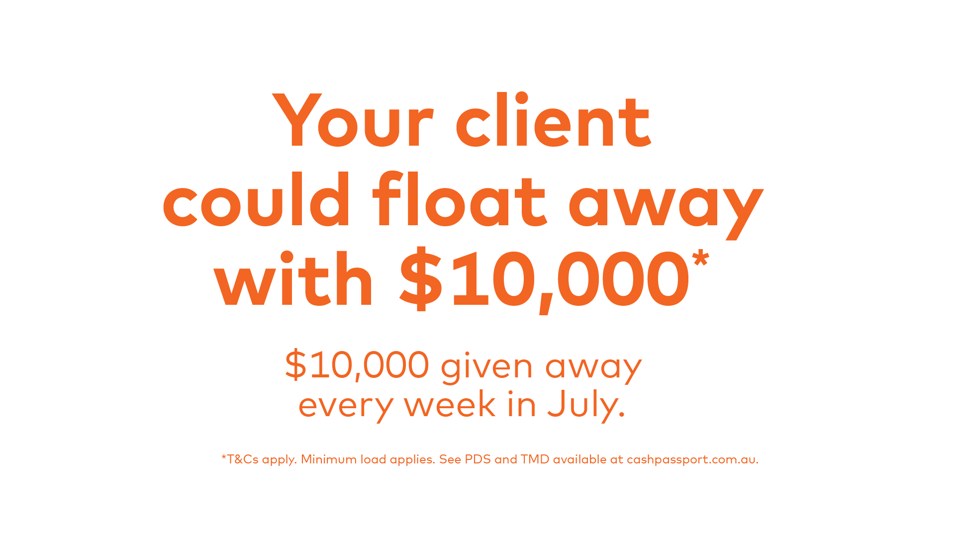 Mastercard Cash Passport $10K incentive