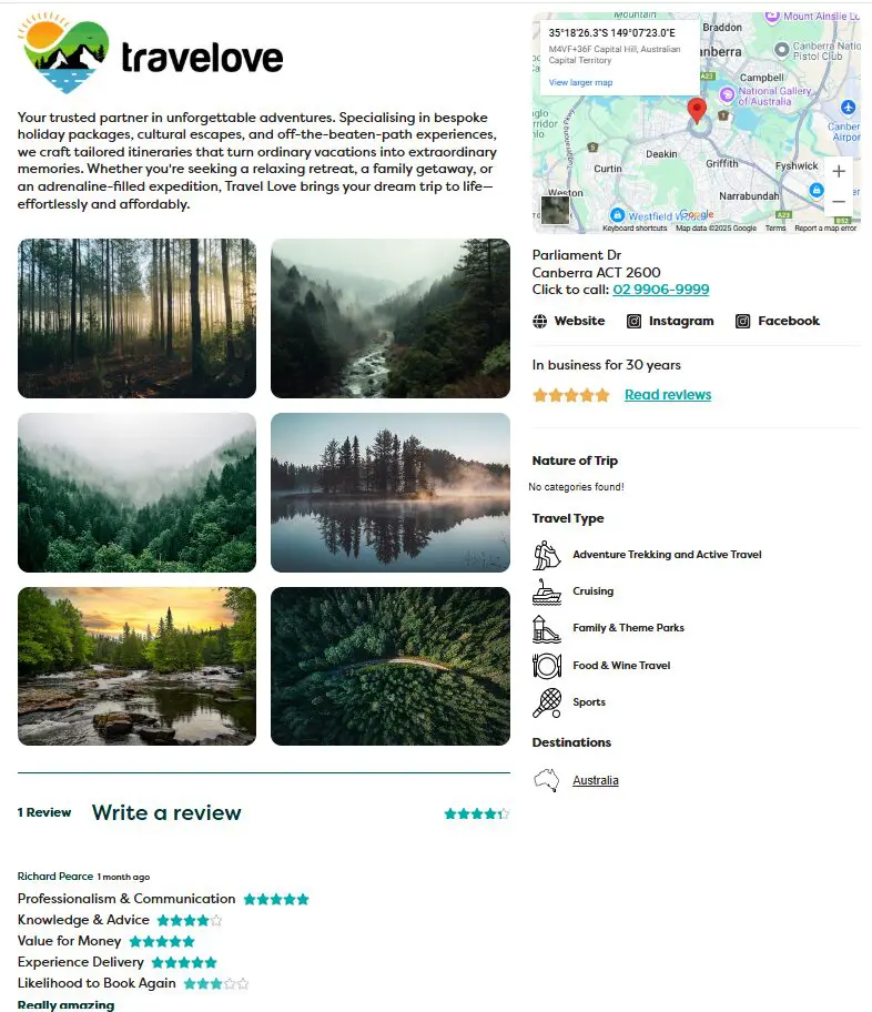 Find a trusted travel pro: ATIA launches TravelTick to help Aussies book with confidence 2 Screen grab of ATIA's Traveltick.
