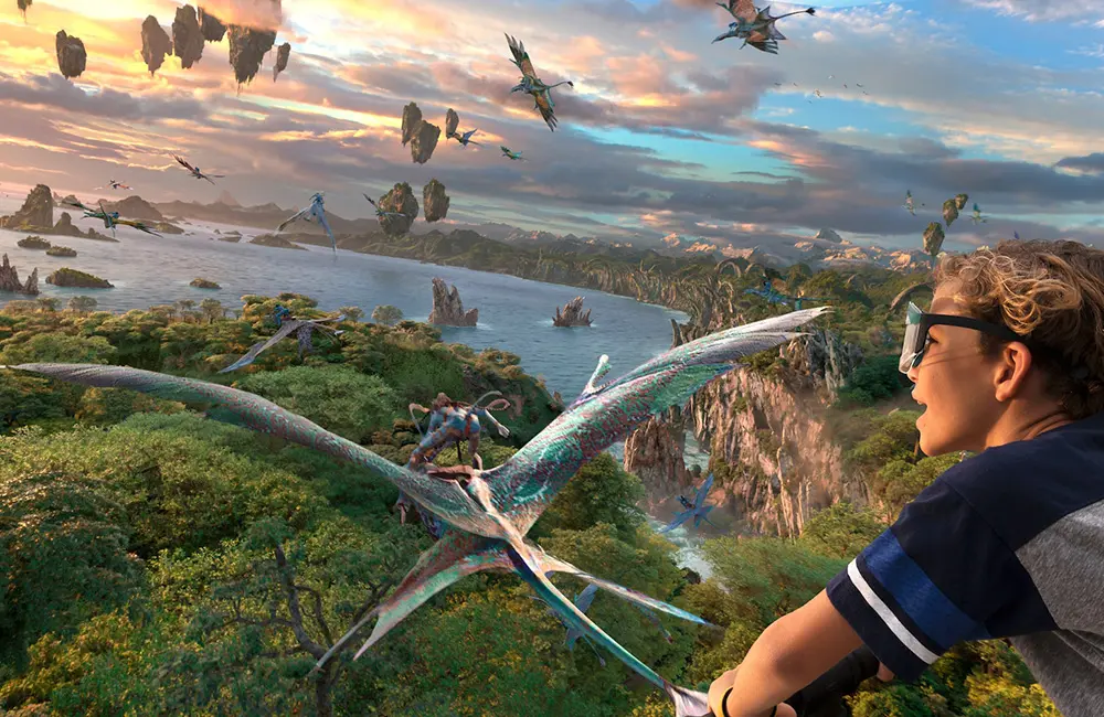 Walt Disney World plans to add 3 new parks, boosting annual attendance to 100M visitors 2 Avatar Flight of Passage ride at Disney's Animal Kingdom, Walt Disney World Resort.