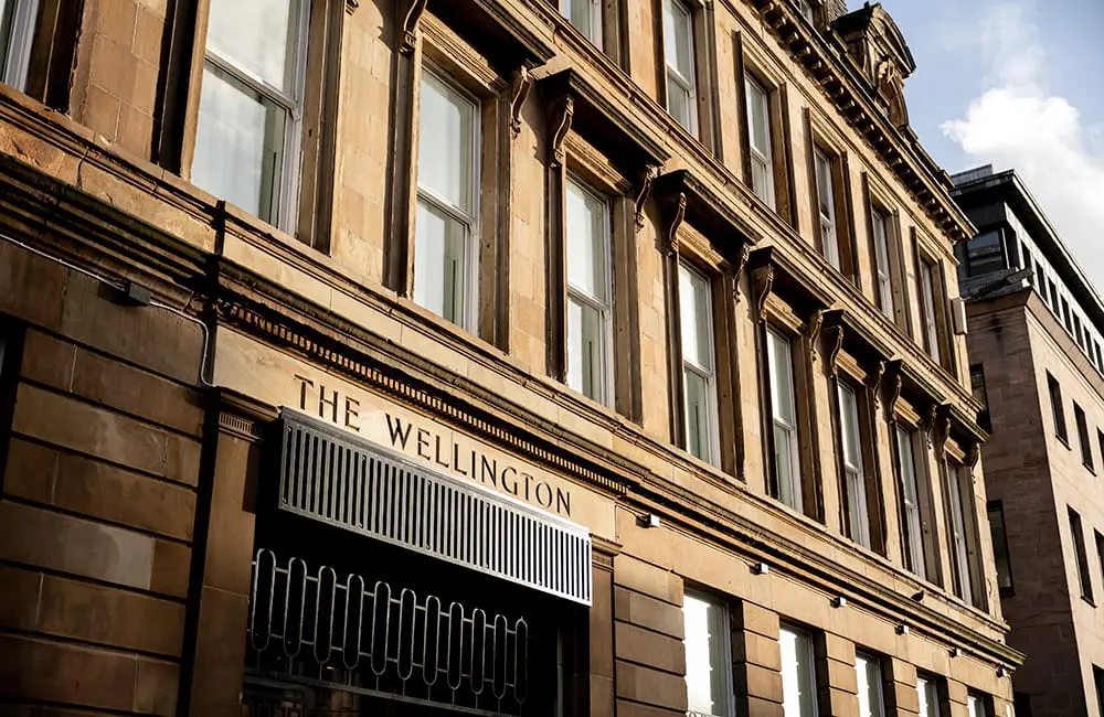 G’day UK! Aussie TFE Hotels beds down in UK market with first Adina properties in 2025 5 Close-up of Georgian facade of The Wellington Glasgow by Adina apartment hotel. Image: TFE Hotels