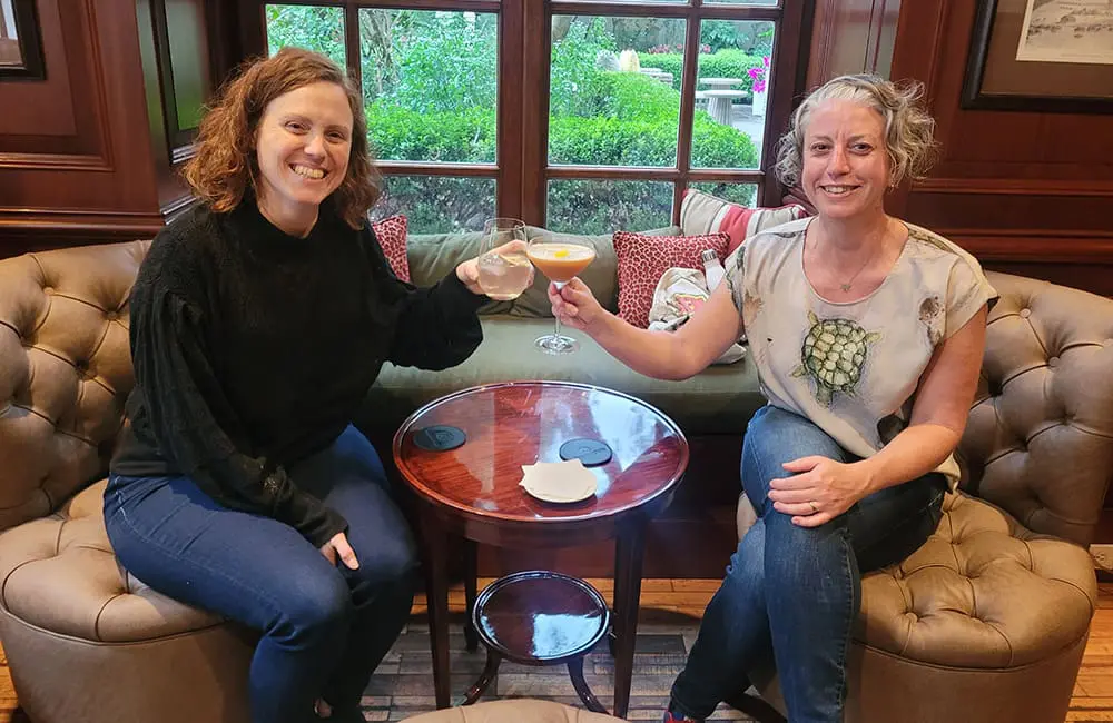 Movers + Shakers: Contours Travel Founder Ted Dziadkiewicz steps down after 50 years 3 New Contours Travel co-owners Ines Vivot & Heather Poppelier toast to a new era.