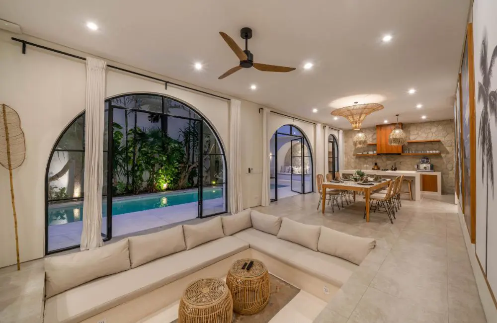 Elite Havens expands Bali portfolio with new six-room villa in Umalas 2 Elite Havens Villa Unna Living and dining area