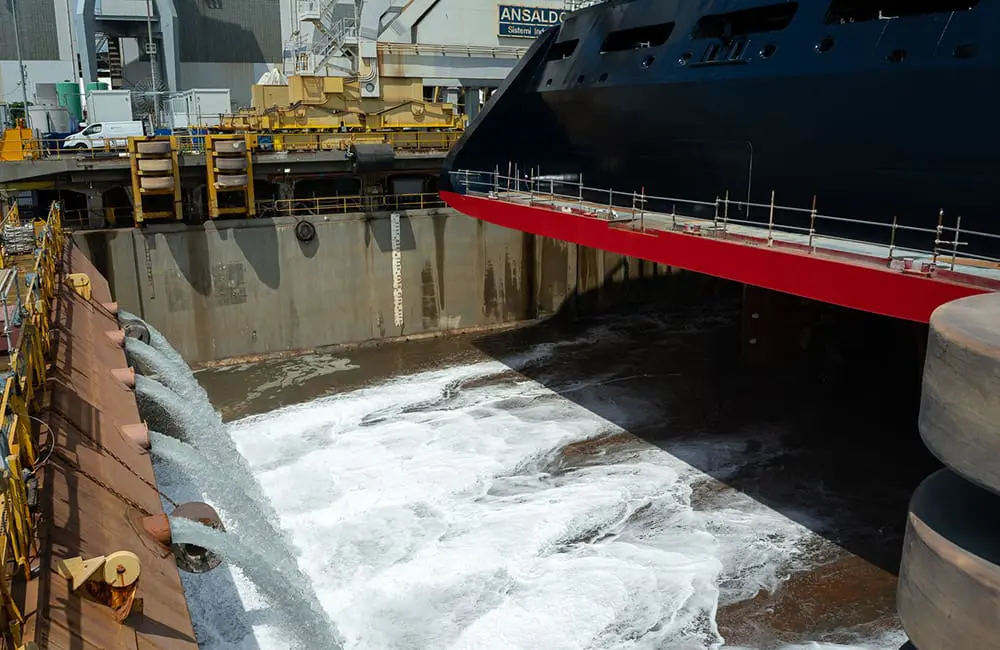 Explora Journeys makes waves with 3 major ship milestones in one day 2 EXPLORA III's float-out ceremony at Fincantieri’s Sestri Ponente shipyard in Genoa, Italy.