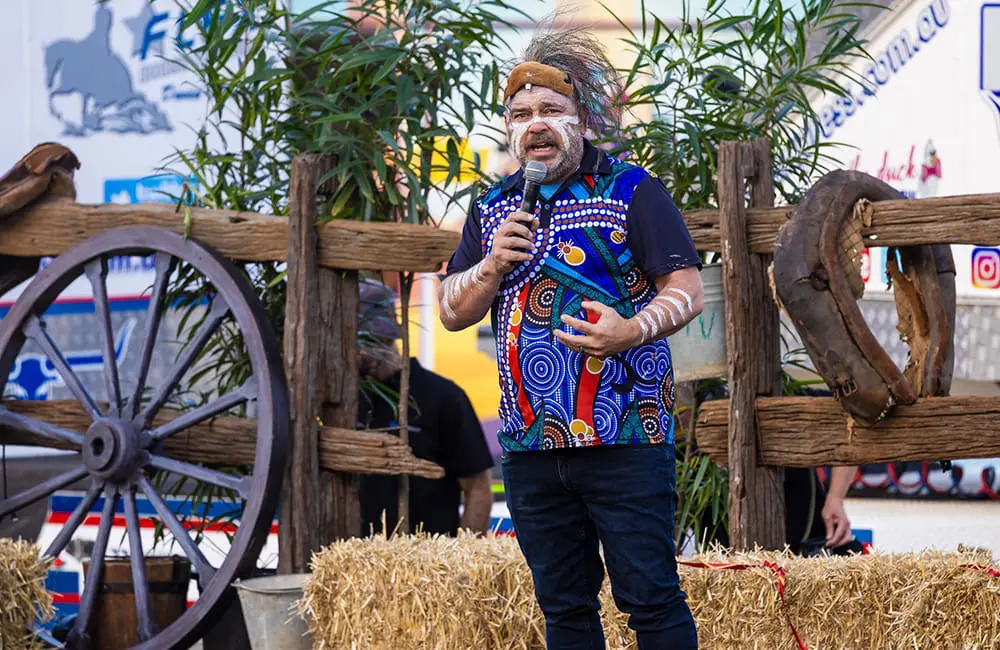 Giddy up! Flichella 2025 rides again with outback-themed EOFY Flight Centre event; Founders' Dinner 14 Welcome to Country opened Flichella 2025.