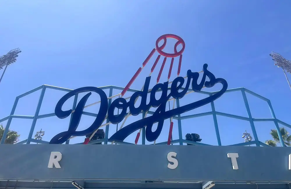 "Larger than Life": FCTG Global Gathering 2025 wraps in LA with 2K top achievers in attendance 2 Close-up of Dodgers sign at Dodger Stadium.