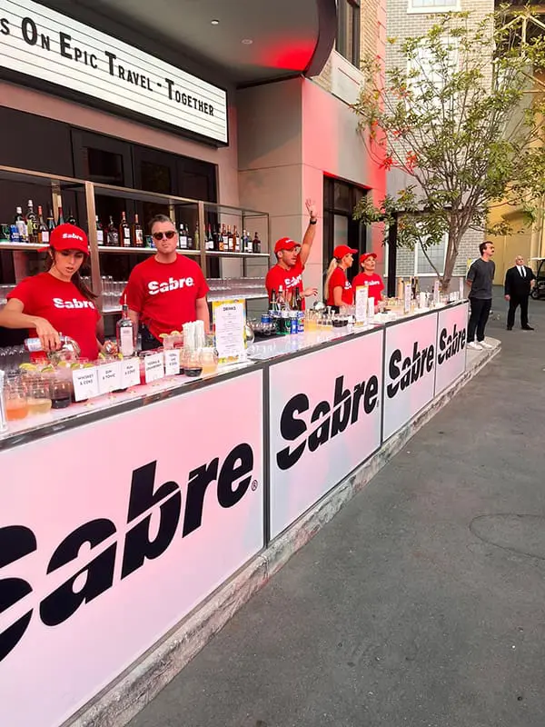 "Larger than Life": FCTG Global Gathering 2025 wraps in LA with 2K top achievers in attendance 6 Sabre on bar duties at Global Gathering 2025's Flight Fest.