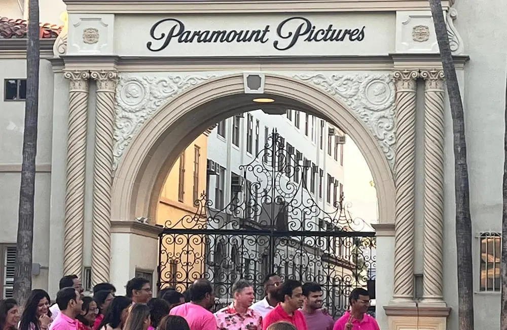 "Larger than Life": FCTG Global Gathering 2025 wraps in LA with 2K top achievers in attendance 4 FCTG staff in pink outside Paramount Pictures.