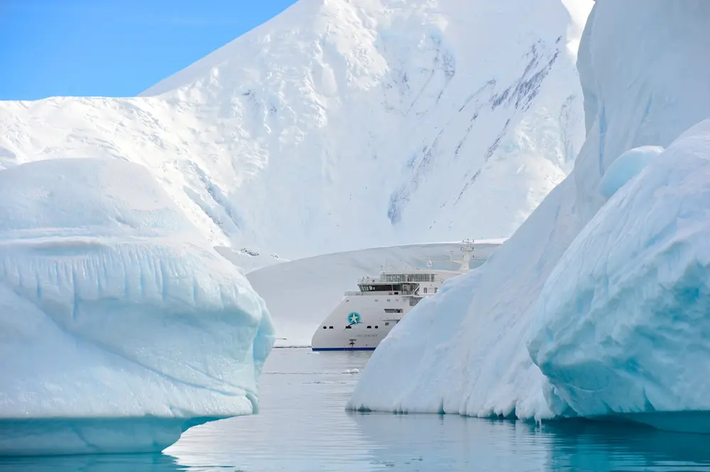 Aurora Expeditions’ Steve McLaughlin on what’s new at the pioneering Aussie cruise company 2 Greg Mortimer in Antarctica (c) Sergei Andronov