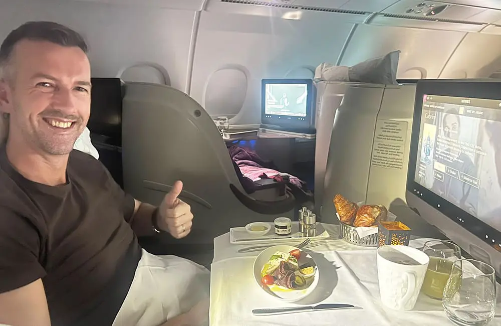 Movers + Shakers: Flight Centre Collection adds top global leisure consultant James Rakus 5 Flight Centre Collection consultant James Rakus in Qatar Airways Qsuite cabin.