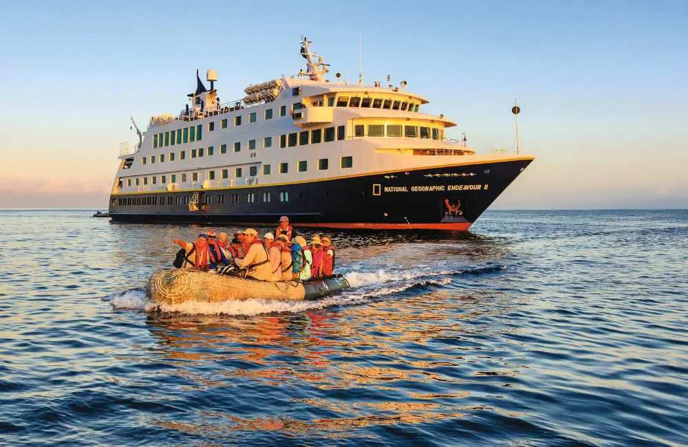 Lindblad Expeditions Lesa Bain on the cruise line's first river cruise and her love of Antarctica 4 National Geographic Endeavour II in the Galapagos