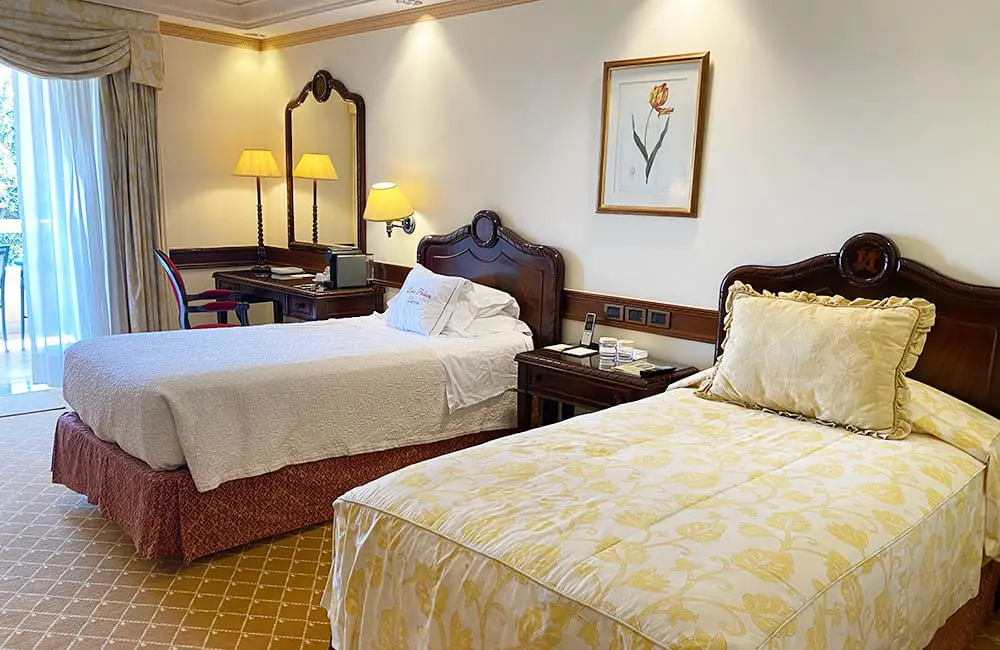 Hotel review: Olissippo Lapa Palace, Lisbon, Portugal 3 OLP River View Room twin beds