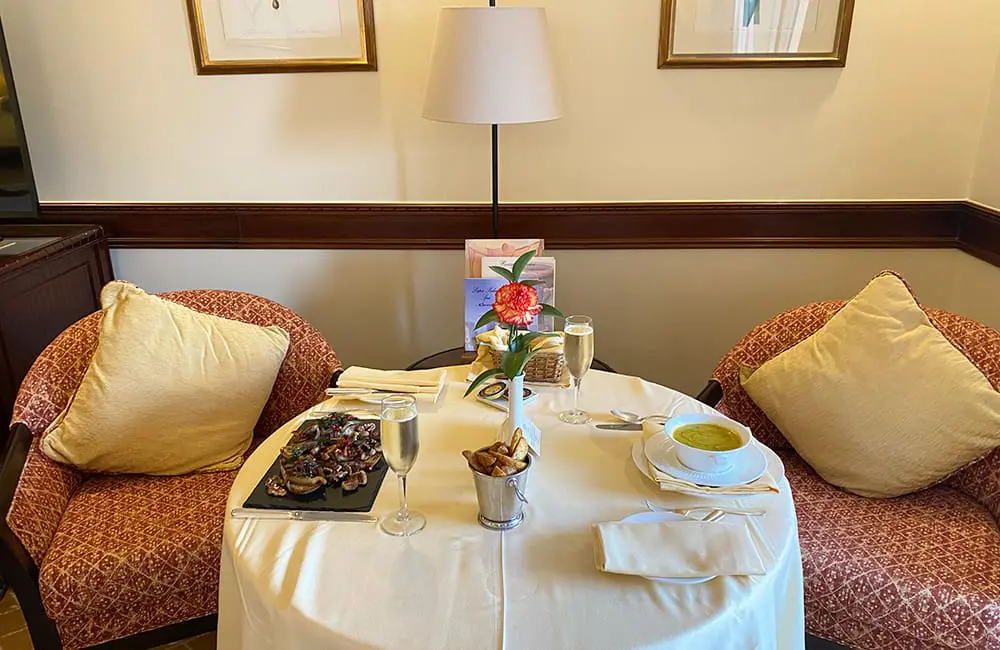 Hotel review: Olissippo Lapa Palace, Lisbon, Portugal 9 OLP in room dining