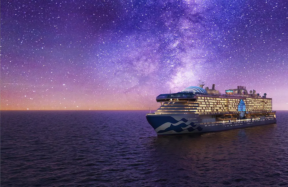 Alright, alright, alright! McConaugheys named godparents of Star Princess as Princess takes delivery of newest ship 3 Star Princess Port Side Exterior Render